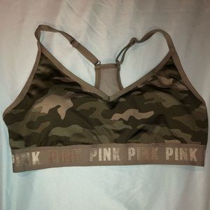 NEW! Victoria Secret pink camo sports bra.